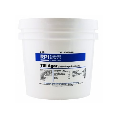 Rpi Agar, Triple Sugar Iron, TSI, 2 KG T32150-2000.0